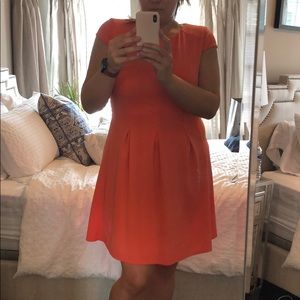 Orange short dress